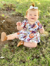Load image into Gallery viewer, Fall Harvest Floral Velvet Bummie Set