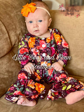 Load image into Gallery viewer, Plum Floral Belle Romper