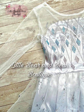 Load image into Gallery viewer, Ice Queen Fancy Dress with Cape