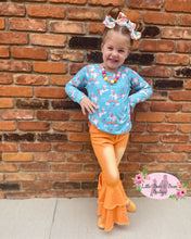 Load image into Gallery viewer, Double Wide Denim Belles- Orange