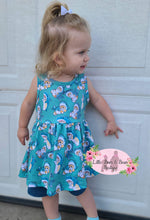 Load image into Gallery viewer, Cat Shark Sleeveless Peplum Set