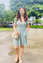Load image into Gallery viewer, Ladies Ruffle Sleeve Eyelet Dress with Pockets- 3 Colors