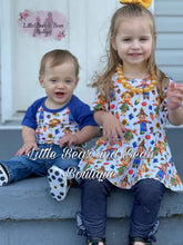 Load image into Gallery viewer, Scarecrow Peplum Denim Set