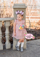 Load image into Gallery viewer, Dusty Rose Pom Pom Lace Dress
