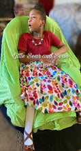 Load image into Gallery viewer, Mommy and Me Colorful Leaves Handkerchief Maxi Girls Dress