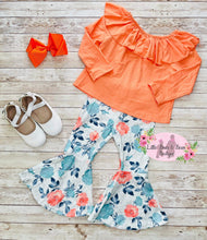 Load image into Gallery viewer, Long Sleeve Orange Floral Belle Set