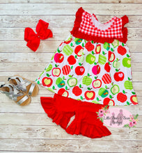 Load image into Gallery viewer, Sweet Little Apple Shorts Set