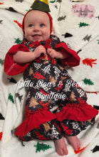Load image into Gallery viewer, Buffalo Plaid Trees Romper
