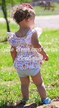 Load image into Gallery viewer, Bunnies, Birds & Flowers Peplum & Bummie Set