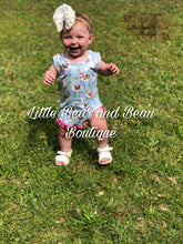 Load image into Gallery viewer, Light Blue Llama Romper