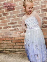 Load image into Gallery viewer, Ice Queen Fancy Dress with Cape