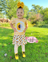 Load image into Gallery viewer, Sunflower Skirted Leggings Set