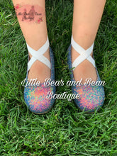 Load image into Gallery viewer, Iridescent Glitter Ballerina Flats