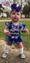 Load image into Gallery viewer, Jewel Tone Zinnia Floral Bummie Set