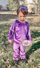 Load image into Gallery viewer, Purple Velvet Jogger