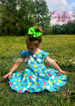 Load image into Gallery viewer, Singing in the Rain Twirl Dress