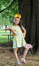 Load image into Gallery viewer, Striped Lemon Ruffle Short Set