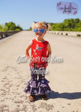 Load image into Gallery viewer, Navy Star Double Wide Belle Distressed Denim Pants
