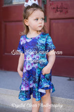 Load image into Gallery viewer, Jewel Tone Zinnia Bow Back Dress