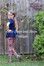 Load image into Gallery viewer, Fall Plaid Peplum Set