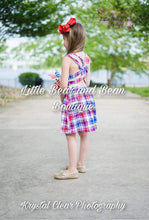Load image into Gallery viewer, Patriotic Plaid Cross Back Dress