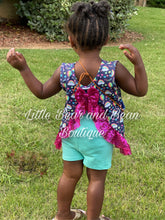 Load image into Gallery viewer, Hot Air Balloon and Rainbow Sequin Swing Top
