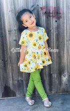 Load image into Gallery viewer, Sunkissed Sunflower Peplum Legging Set