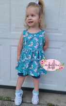 Load image into Gallery viewer, Cat Shark Sleeveless Peplum Set