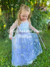 Load image into Gallery viewer, Ice Queen Fancy Dress with Cape