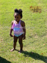 Load image into Gallery viewer, Shimmering Mermaid Halter One Piece Swimsuit