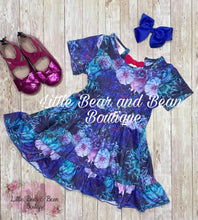 Load image into Gallery viewer, Jewel Tone Zinnia Bow Back Dress