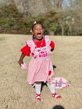 Load image into Gallery viewer, Too Cute To Kiss Gingham Dress Set