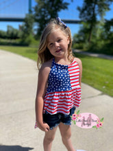 Load image into Gallery viewer, Flag Tunic Denim Set