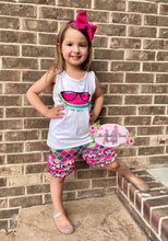 Load image into Gallery viewer, Affirmation Watermelon Ruffle Shorts Set