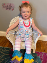 Load image into Gallery viewer, Rainbow Ruffle Swing Top Set