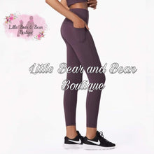 Load image into Gallery viewer, Ladies Athletic Leggings -Navy