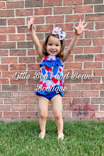 Load image into Gallery viewer, Red, White, and Blue Popsicles Tankini Swimsuit