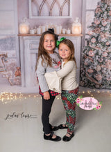 Load image into Gallery viewer, Christmas Animal Rainbow Belle Sleeve Distressed Cheetah Pant Set