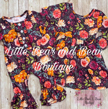 Load image into Gallery viewer, Plum Floral Belle Romper