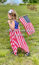 Load image into Gallery viewer, Star Spangled Handkerchief Hem Maxi Dress (Child)