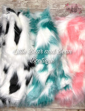 Load image into Gallery viewer, Fancy Animal Fur Coat- Teal
