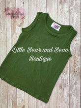 Load image into Gallery viewer, Solid Cotton Tank Green
