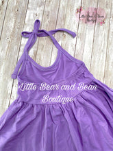 Load image into Gallery viewer, Purple Halter Playground Dress