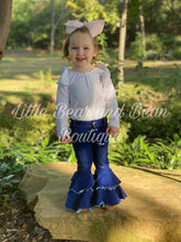Load image into Gallery viewer, Denim bell-bottoms for kids