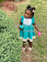 Load image into Gallery viewer, Floral Cross Lace Trimmed Dress