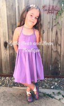 Load image into Gallery viewer, Purple Halter Playground Dress