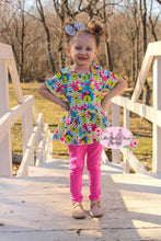 Load image into Gallery viewer, Cool Marshmallow Rabbits Peplum Set