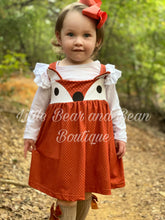 Load image into Gallery viewer, Fox Print Dress and Ruffle Shirt