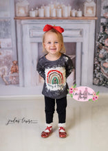 Load image into Gallery viewer, Mommy and Me Christmas Rainbow Long Sleeve Top- Kids