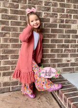Load image into Gallery viewer, Clay Fringe Cardigan